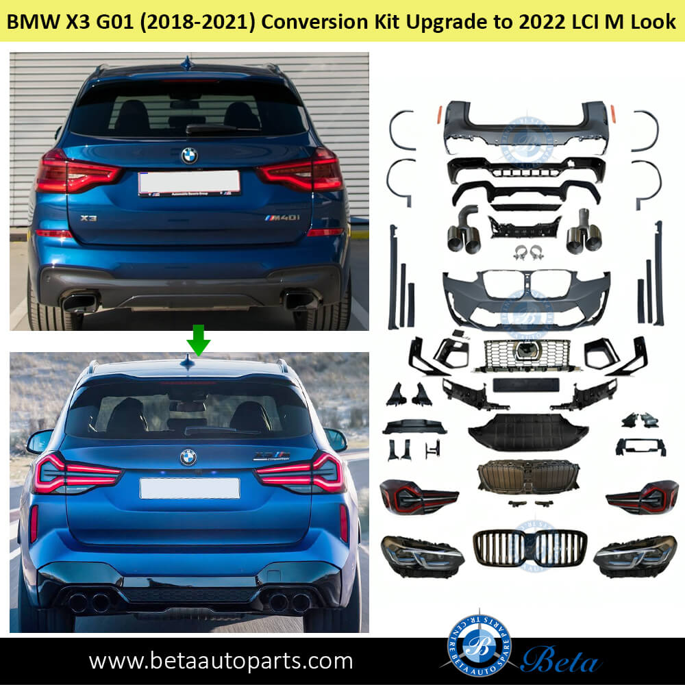 BMW X3 G01 (2018-2021), Body Kit Conversion Upgrade to G01 LCI M Look, China BMW X3 G01 (2018-2021), Body Kit Conversion Upgrade to G01 LCI M Look, China